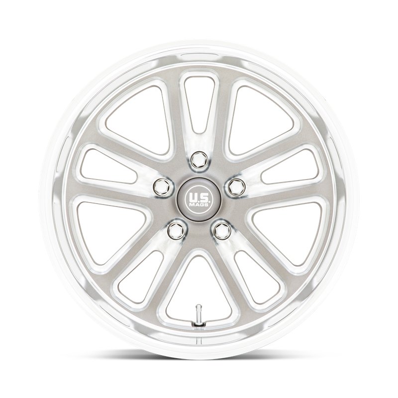 US Mag | U130 BULLET 18x8.0 ET1 - TEXTURED GUN METAL W/ MILLED EDGES
