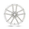US Mag | U130 BULLET 18x8.0 ET1 - TEXTURED GUN METAL W/ MILLED EDGES