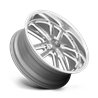 US Mag | U130 BULLET 20x8.0 ET1 - TEXTURED GUN METAL W/ MILLED EDGES