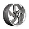 US Mag | U133 DESPERADO 20x8.0 ET1 - ANTHRACITE MILLED DIAMOND CUT LIP