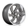 US Mag | U133 DESPERADO 20x8.0 ET1 - ANTHRACITE MILLED DIAMOND CUT LIP