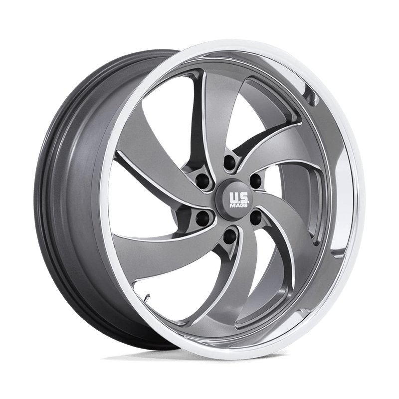US Mag | U133 DESPERADO 22x10.0 ET25 - ANTHRACITE MILLED DIAMOND CUT LIP