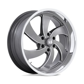US Mag | U133 DESPERADO 22x9.0 ET25 - ANTHRACITE MILLED DIAMOND CUT LIP