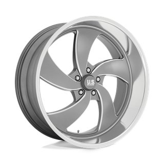 US Mag | U133 DESPERADO 24x10.0 ET5 - ANTHRACITE MILLED DIAMOND CUT LIP