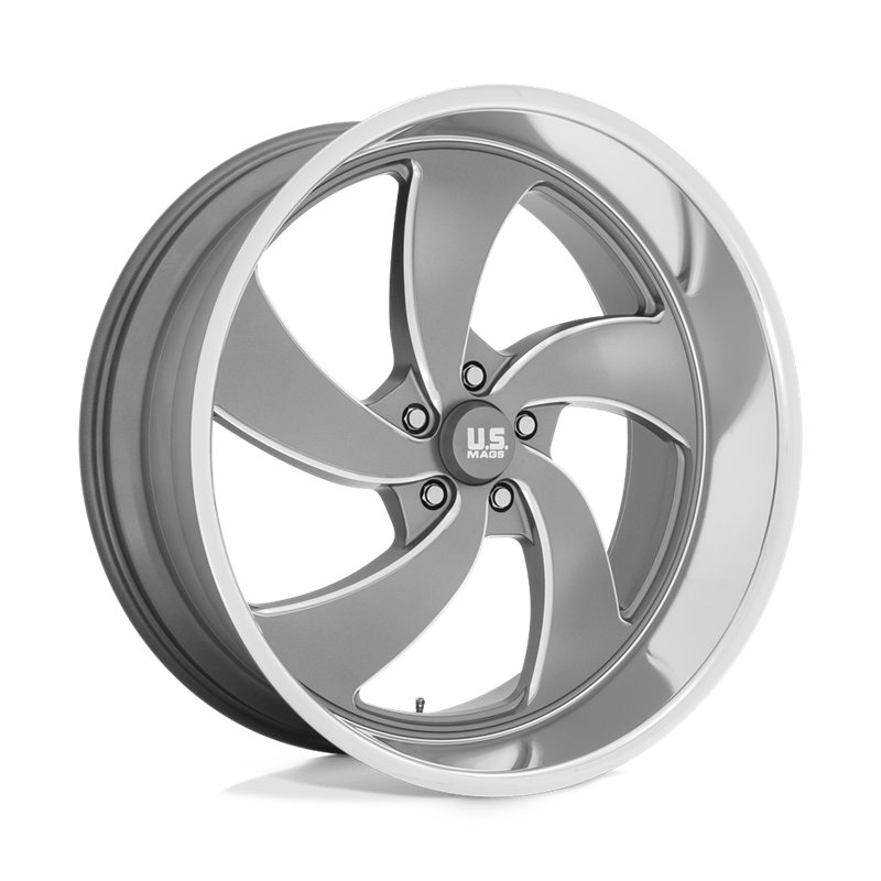 US Mag | U133 DESPERADO 24x10.0 ET5 - ANTHRACITE MILLED DIAMOND CUT LIP
