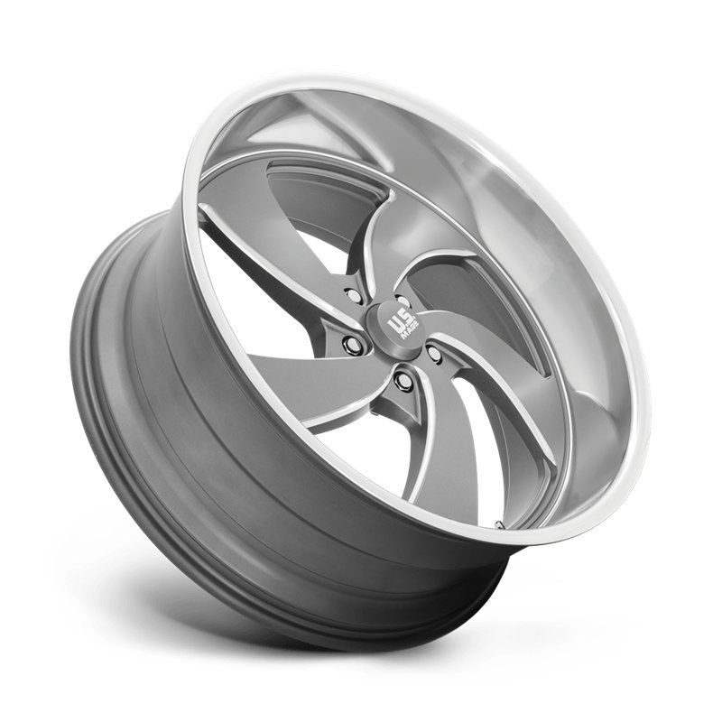 US Mag | U133 DESPERADO 24x10.0 ET5 - ANTHRACITE MILLED DIAMOND CUT LIP