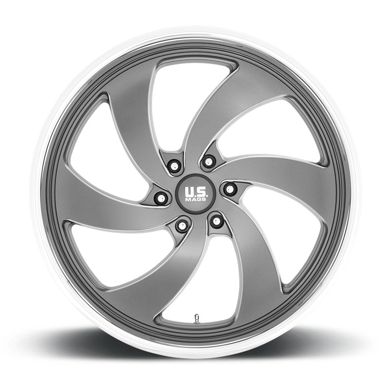 US Mag | U133 DESPERADO 24x10.0 ET25 - ANTHRACITE MILLED DIAMOND CUT LIP