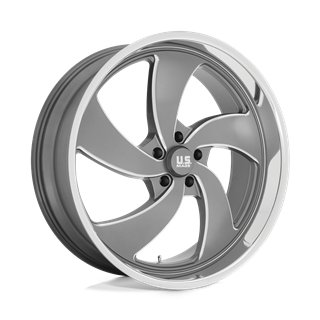 US Mag | U133 DESPERADO 24x9.0 ET1 - ANTHRACITE MILLED DIAMOND CUT LIP
