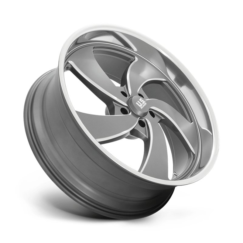US Mag | U133 DESPERADO 24x9.0 ET1 - ANTHRACITE MILLED DIAMOND CUT LIP
