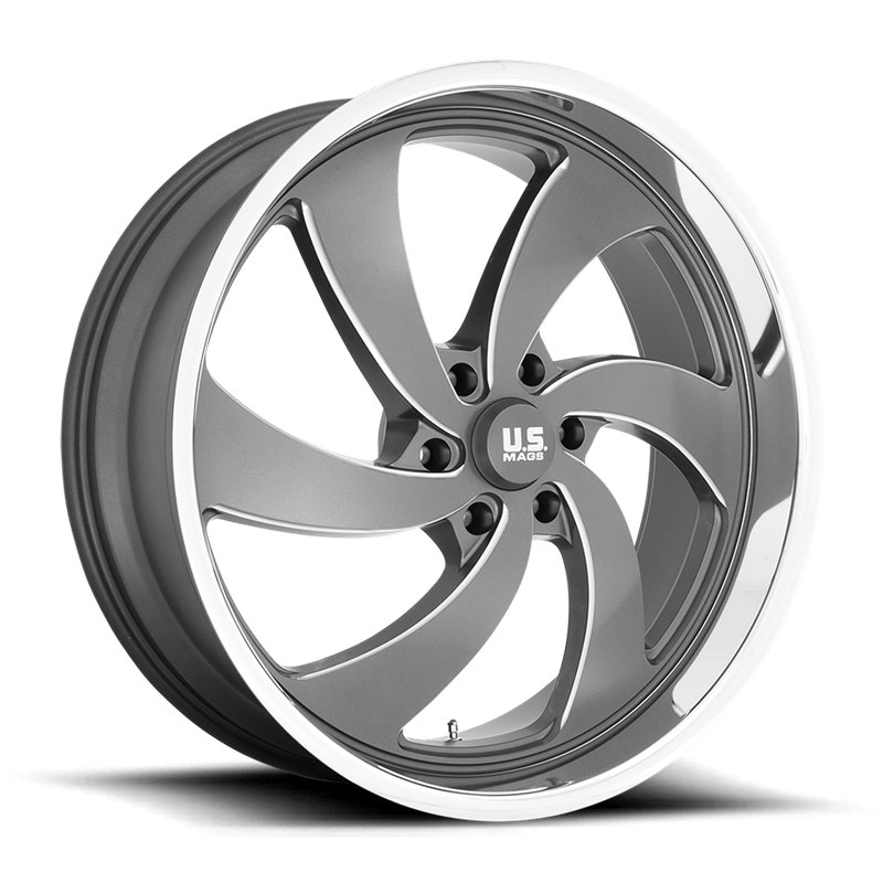 US Mag | U133 DESPERADO 24x9.0 ET25 - ANTHRACITE MILLED DIAMOND CUT LIP