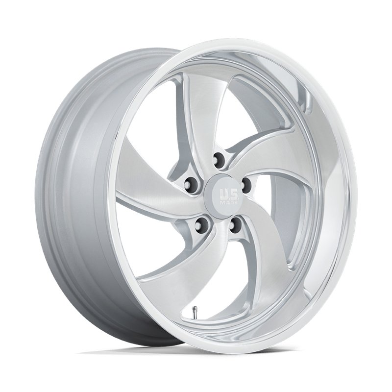 US Mag | U134 DESPERADO 20x8.0 ET1 - SILVER BRUSHED FACE MILLED DIAMOND CUT LIP