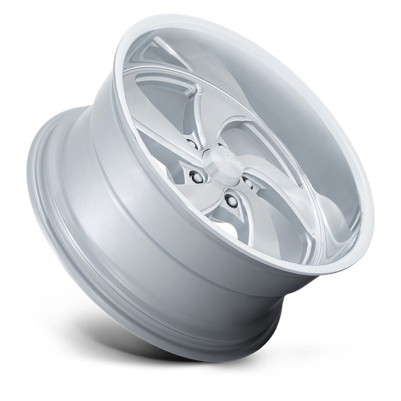 US Mag | U134 DESPERADO 20x8.0 ET1 - SILVER BRUSHED FACE MILLED DIAMOND CUT LIP