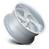 US Mag | U134 DESPERADO 20x8.0 ET1 - SILVER BRUSHED FACE MILLED DIAMOND CUT LIP