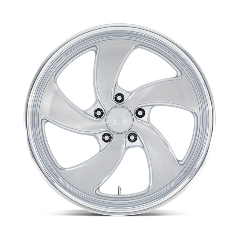 US Mag | U134 DESPERADO 20x8.0 ET1 - SILVER BRUSHED FACE MILLED DIAMOND CUT LIP