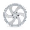 US Mag | U134 DESPERADO 20x8.0 ET1 - SILVER BRUSHED FACE MILLED DIAMOND CUT LIP
