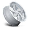 US Mag | U134 DESPERADO 20x9.5 ET1 - SILVER BRUSHED FACE MILLED DIAMOND CUT LIP