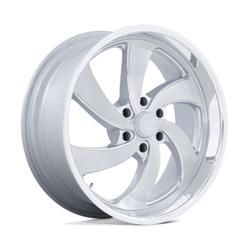 US Mag | U134 DESPERADO 22x10.0 ET25 - SILVER BRUSHED FACE MILLED DIAMOND CUT LIP