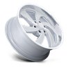 US Mag | U134 DESPERADO 22x10.0 ET25 - SILVER BRUSHED FACE MILLED DIAMOND CUT LIP
