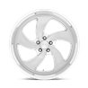 US Mag | U134 DESPERADO 22x10.5 ET1 - SILVER BRUSHED FACE MILLED DIAMOND CUT LIP