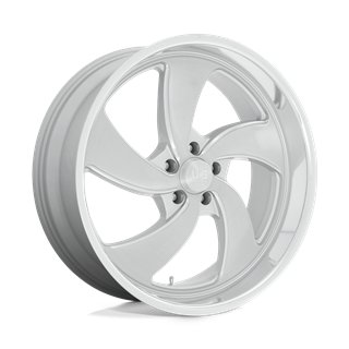US Mag | U134 DESPERADO 22x8.5 ET1 - SILVER BRUSHED FACE MILLED DIAMOND CUT LIP
