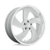 US Mag | U134 DESPERADO 22x8.5 ET1 - SILVER BRUSHED FACE MILLED DIAMOND CUT LIP