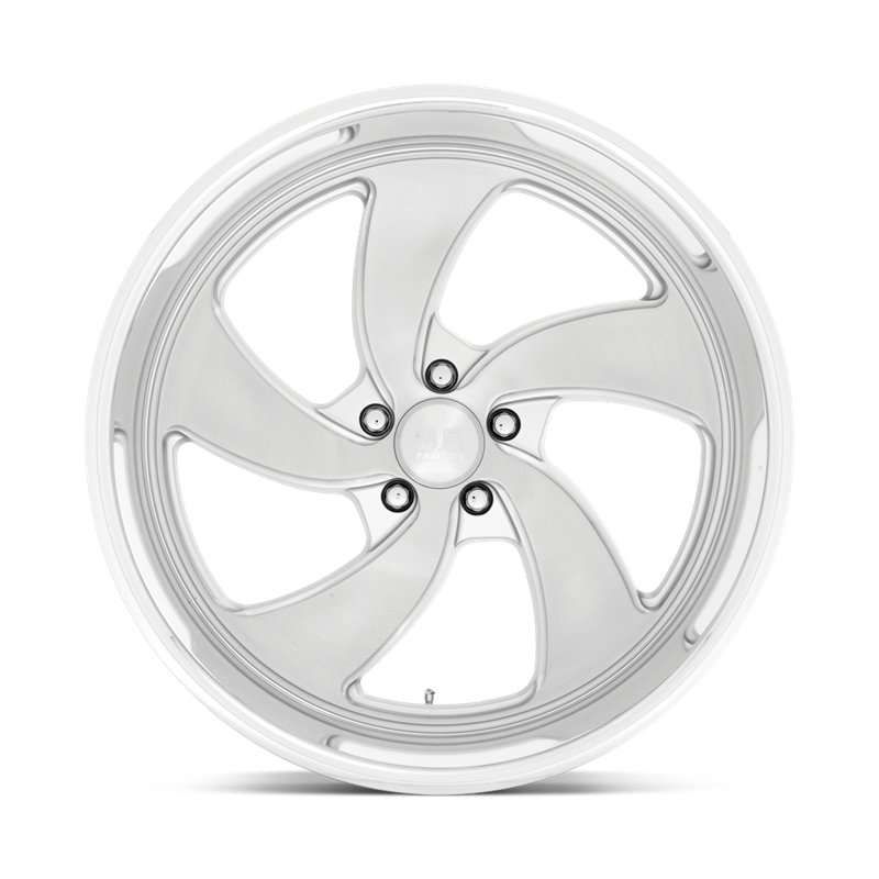 US Mag | U134 DESPERADO 22x8.5 ET1 - SILVER BRUSHED FACE MILLED DIAMOND CUT LIP