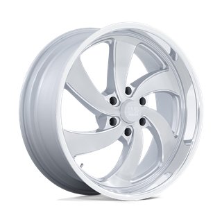 US Mag | U134 DESPERADO 22x9.0 ET25 - SILVER BRUSHED FACE MILLED DIAMOND CUT LIP