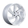US Mag | U134 DESPERADO 22x9.0 ET25 - SILVER BRUSHED FACE MILLED DIAMOND CUT LIP