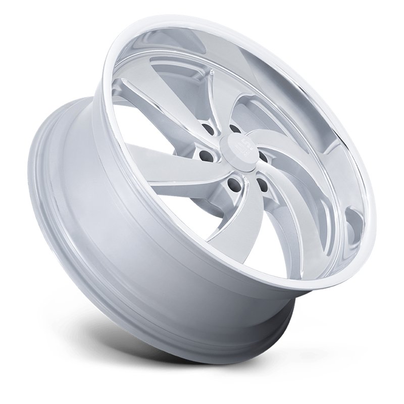 US Mag | U134 DESPERADO 22x9.0 ET25 - SILVER BRUSHED FACE MILLED DIAMOND CUT LIP