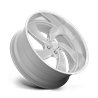 US Mag | U134 DESPERADO 24x10.0 ET5 - SILVER BRUSHED FACE MILLED DIAMOND CUT LIP