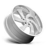US Mag | U134 DESPERADO 24x10.0 ET25 - SILVER BRUSHED FACE MILLED DIAMOND CUT LIP