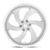 US Mag | U134 DESPERADO 24x10.0 ET25 - SILVER BRUSHED FACE MILLED DIAMOND CUT LIP