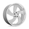 US Mag | U134 DESPERADO 24x9.0 ET1 - SILVER BRUSHED FACE MILLED DIAMOND CUT LIP