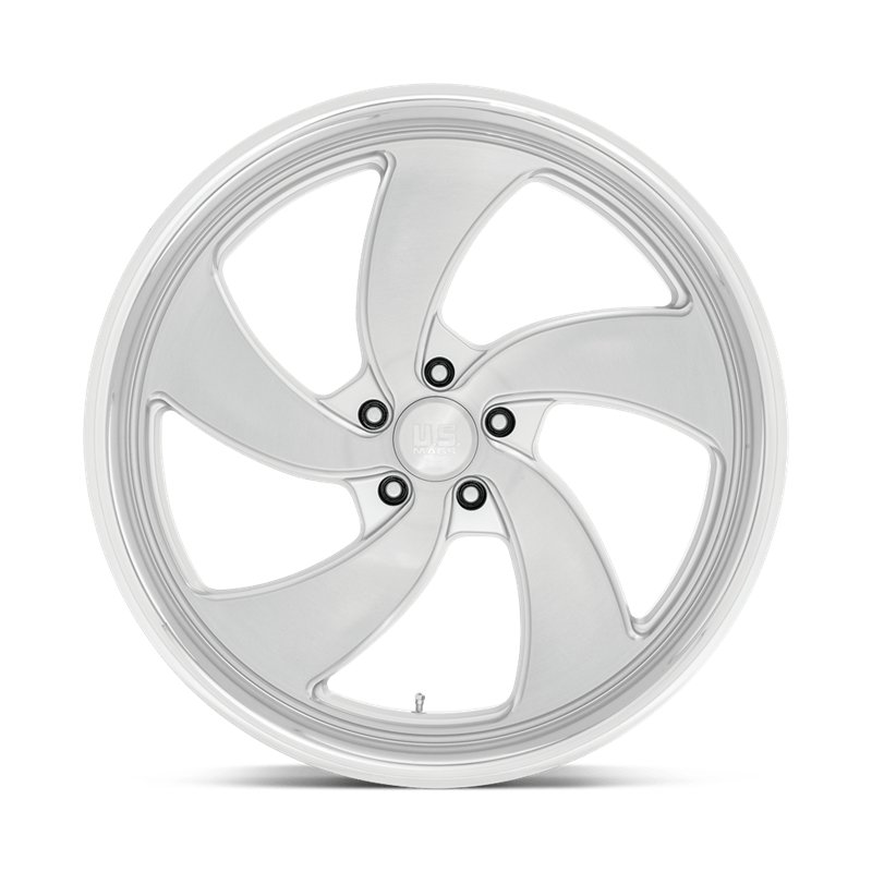 US Mag | U134 DESPERADO 24x9.0 ET1 - SILVER BRUSHED FACE MILLED DIAMOND CUT LIP