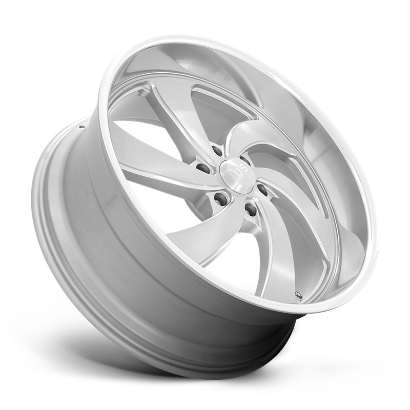 US Mag | U134 DESPERADO 24x9.0 ET25 - SILVER BRUSHED FACE MILLED DIAMOND CUT LIP