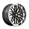 US Mag | U138 SANTA CRUZ 20x8.5 ET6 - GLOSS BLACK W/ DIAMOND CUT LIP