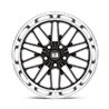 US Mag | U138 SANTA CRUZ 20x8.5 ET6 - GLOSS BLACK W/ DIAMOND CUT LIP