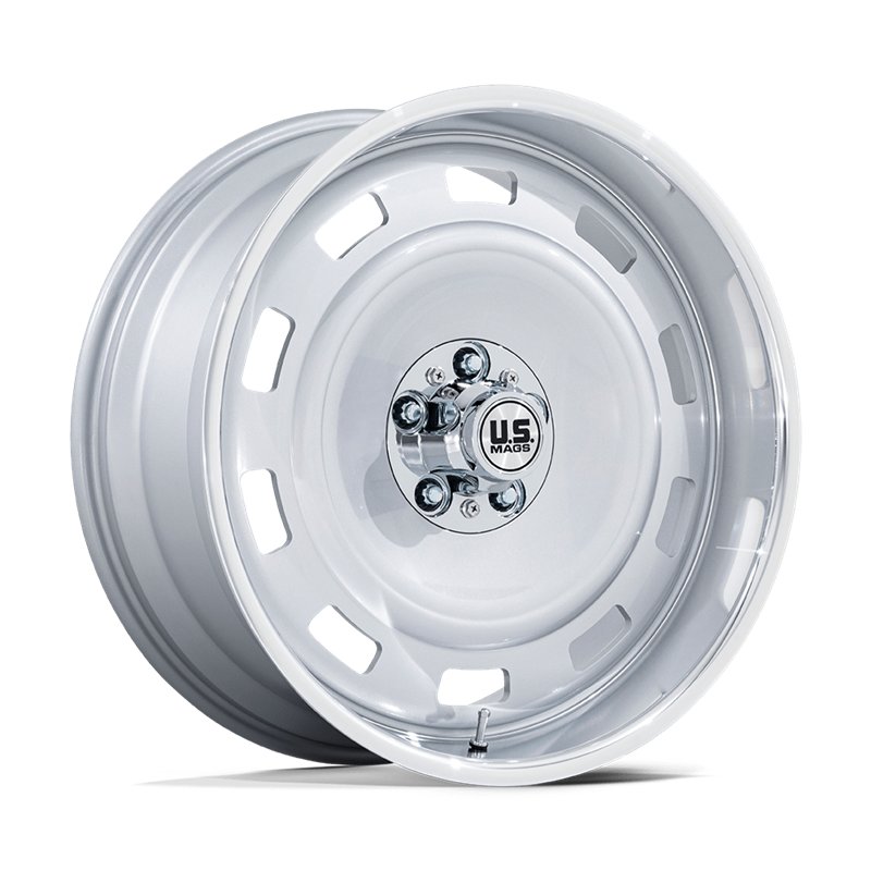 US Mag | UC143 SCOTTSDALE 17x9.0 ET-12 - SILVER W/ DIAMOND CUT LIP