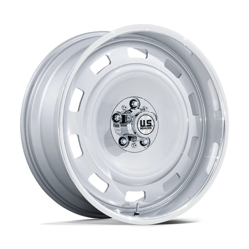 US Mag | UC143 SCOTTSDALE 22x10.5 ET12 - SILVER W/ DIAMOND CUT LIP