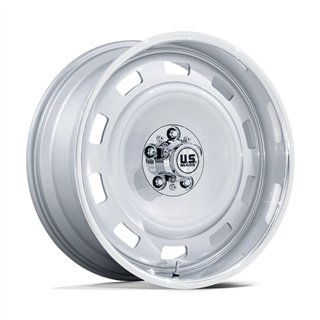 US Mag | UC143 SCOTTSDALE 22x10.5 ET12 - SILVER W/ DIAMOND CUT LIP