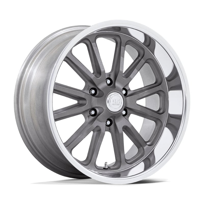 US Mag | UC145 RAMBLER 6 20x8.0 ET1 - MATTE GUNMETAL DIAMOND CUT LIP