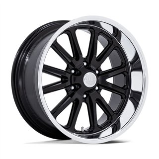 US Mag | UC145 RAMBLER 6 20x9.5 ET1 - GLOSS BLACK DIAMOND CUT LIP