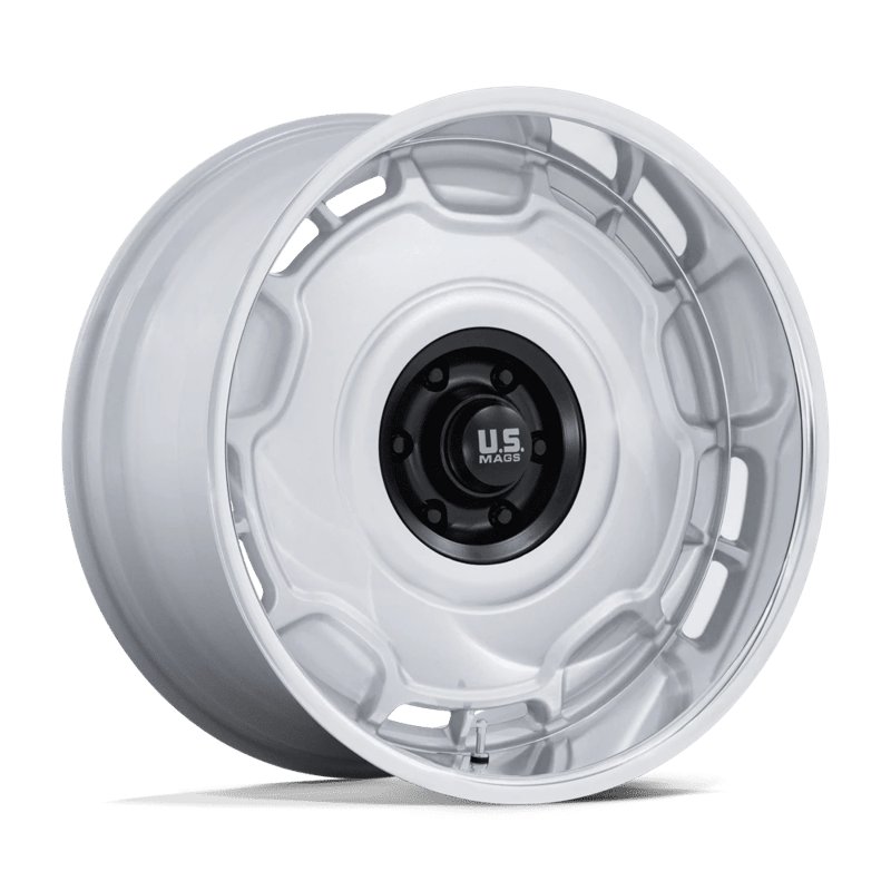 US Mag | UC146 ARLINGTON 20x10.0 ET6 - SILVER MATTE-BLACK CENTER W/ DIAMOND CUT-LIP