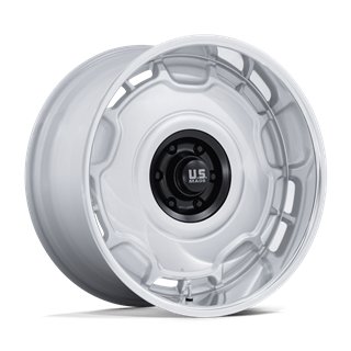 US Mag | UC146 ARLINGTON 22x9.0 ET15 - SILVER MATTE-BLACK CENTER W/ DIAMOND CUT-LIP