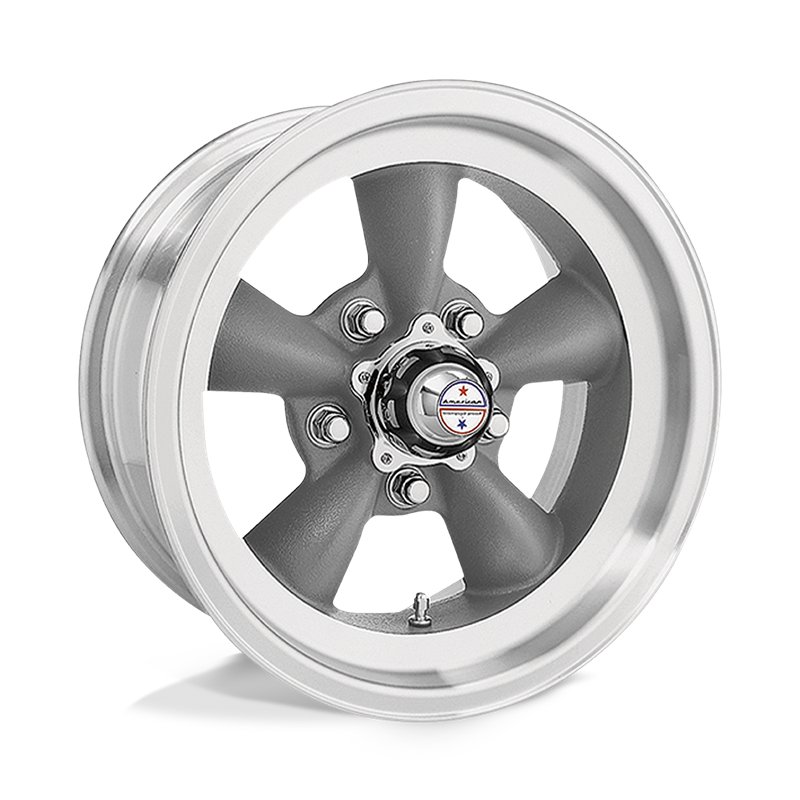 American Racing | VN105 TORQ THRUST D 15x10.0 ET-44 - TORQ THRUST GRAY W/ MACH LIP