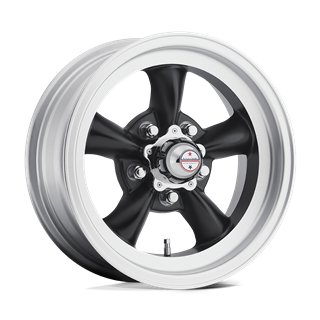 American Racing | VN105 TORQ THRUST D 15x6.0 ET4 - SATIN BLACK W/ MACHINED LIP