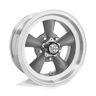 American Racing | VN105 TORQ THRUST D 15x7.0 ET-6 - TORQ THRUST GRAY W/ MACH LIP