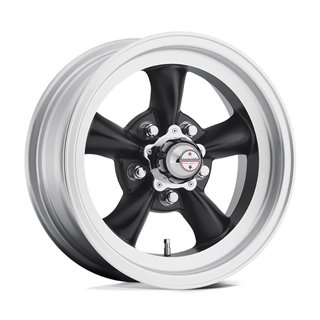 American Racing | VN105 TORQ THRUST D 16x8.0 ET-12 - SATIN BLACK W/ MACHINED LIP