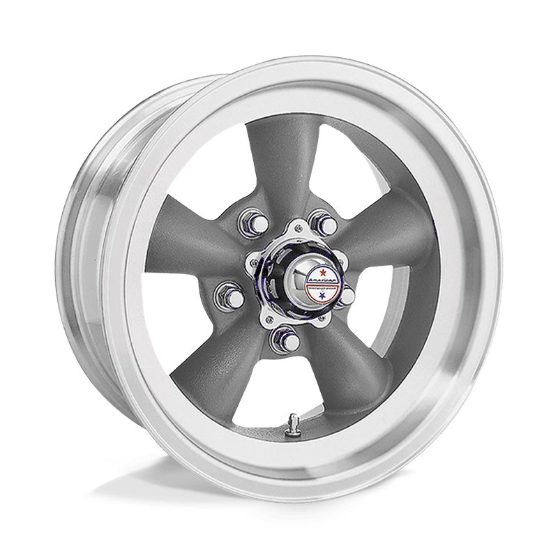 American Racing | VN105 TORQ THRUST D 16x8.0 ET-12 - TORQ THRUST GRAY W/ MACH LIP