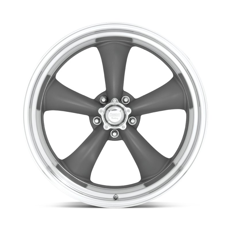 American Racing | VN215 CLASSIC TORQ THRUST II 14x6.0 ET-2 - MAG GRAY W/ MACHINED LIP